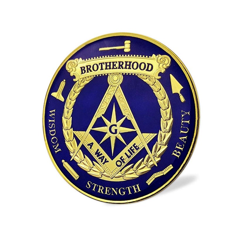 deDecoml Masonic Brotherhood Metal Car Emblem Mason Accessories - Image 2
